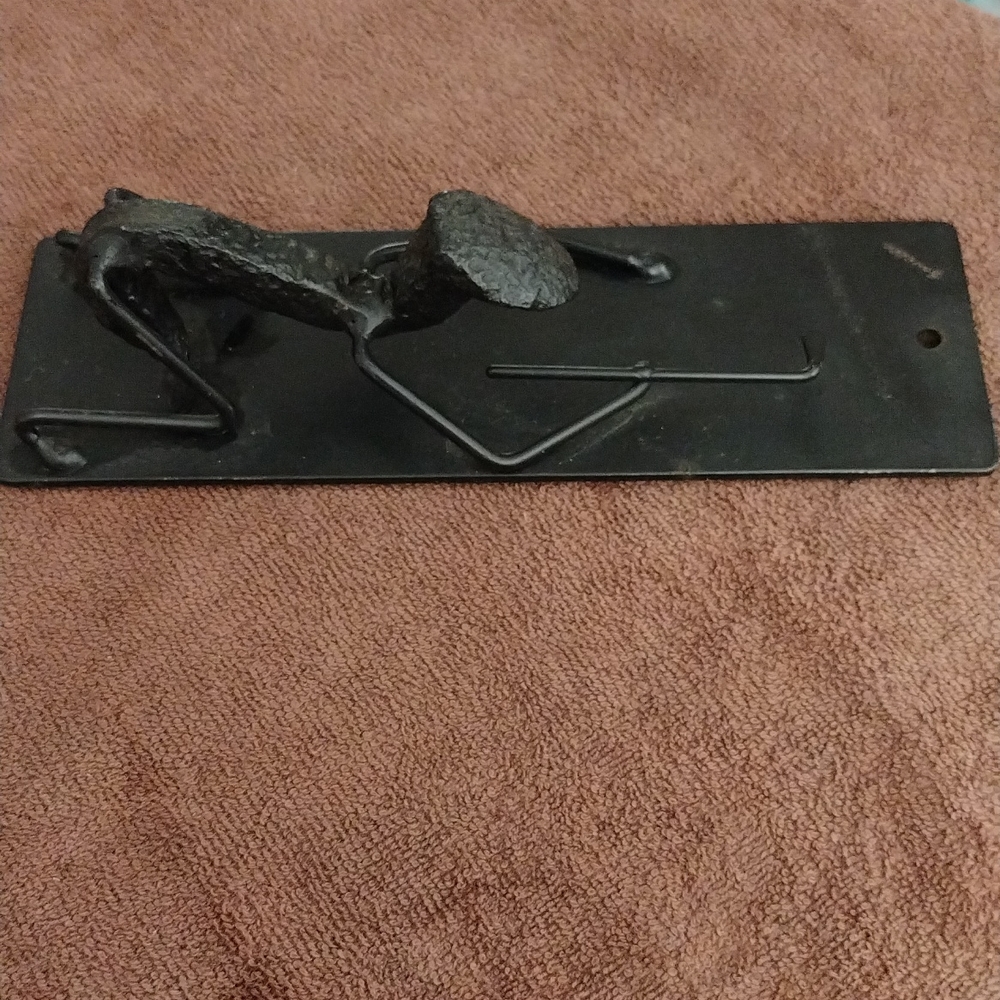 ⛳Desk ornament antique railroad tie golfer